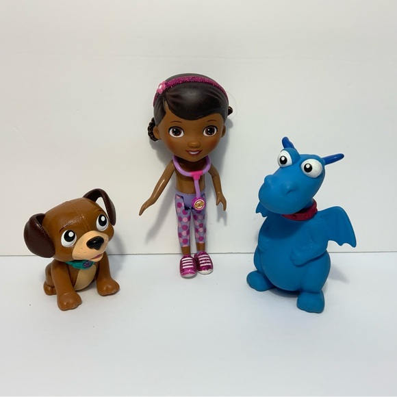 Disney Junior Doc McStuffins Mixed Lot of 3 Toys & Figures Stuffy Findo Doc - Picture 1 of 3
